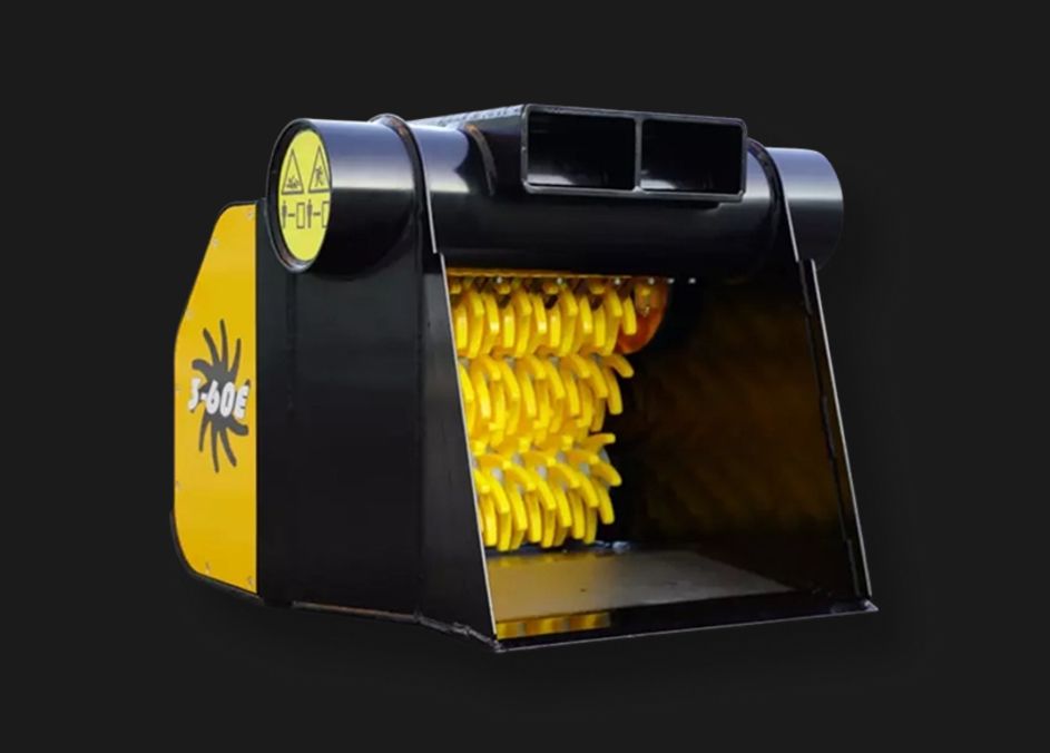 Bodenfräse 3 60 E mit gelben Fräswalzen freigestellt