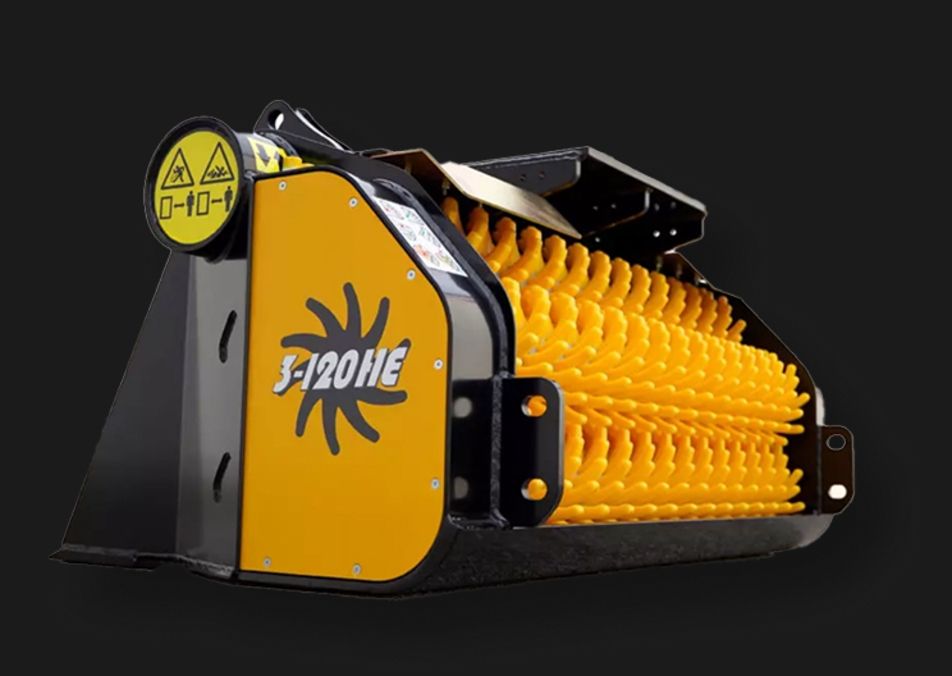 Steintrenner 3-120HE freigestellt auf schwarzem Hintergrund