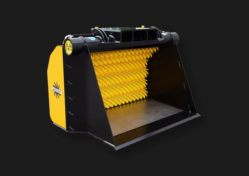 Sternsieb 6-150HDX freigestellt mit offener Schaufel