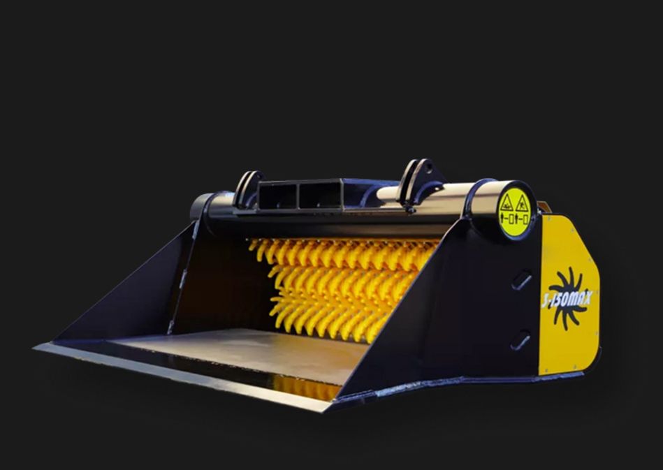 Sternsieb 3-150MAX freigestellt mit offener Schaufel